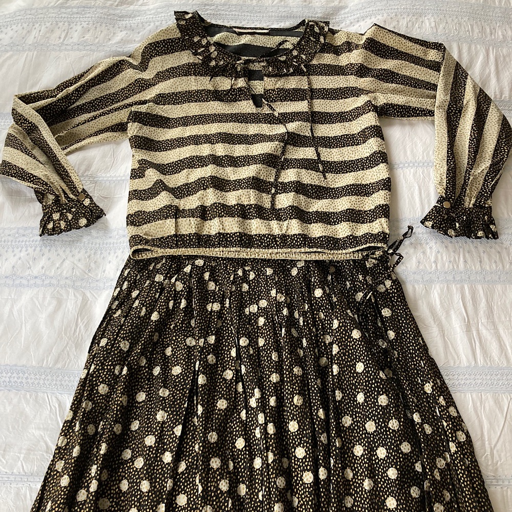 Vintage YVES SAINT LAURENT Silk Ensemble